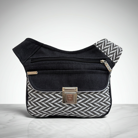 Riñonera "Special Jeans Black & White" + Bolsillo trasero · Pieza Única Núm. 18911