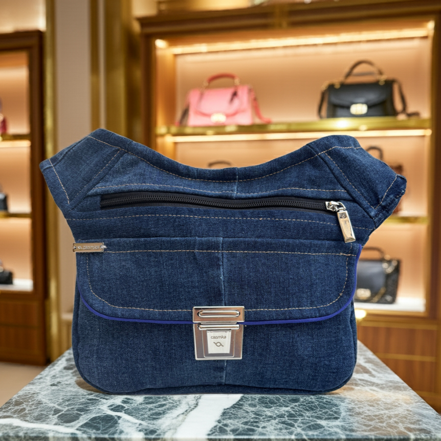 Riñonera ♻️ Jeans Recycled ♻️ Top · Pieza Única Núm. 17759
