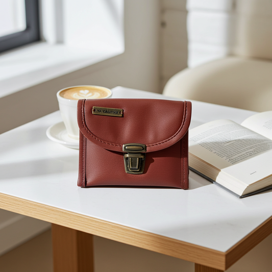 CAOMKA Coin Holder Natural BioCuir® Leather Exclusive Piece No. 12375