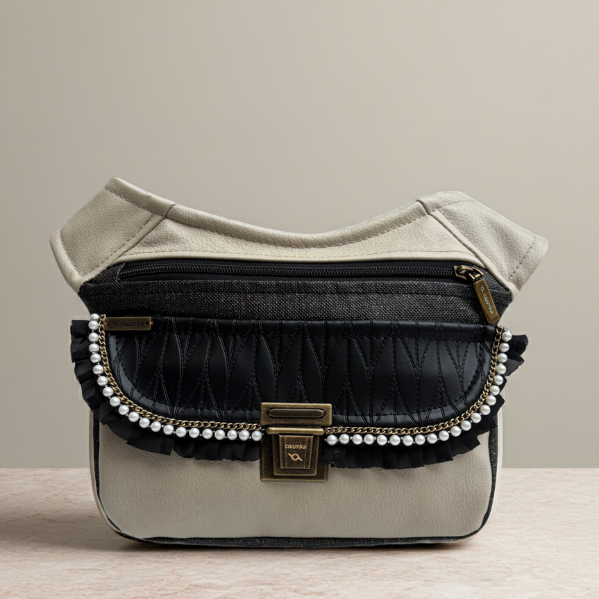 Riñonera "Elegant Praga Luxury Top" + Bolsillo trasero · Polipiel · Pieza Única Núm. 18306