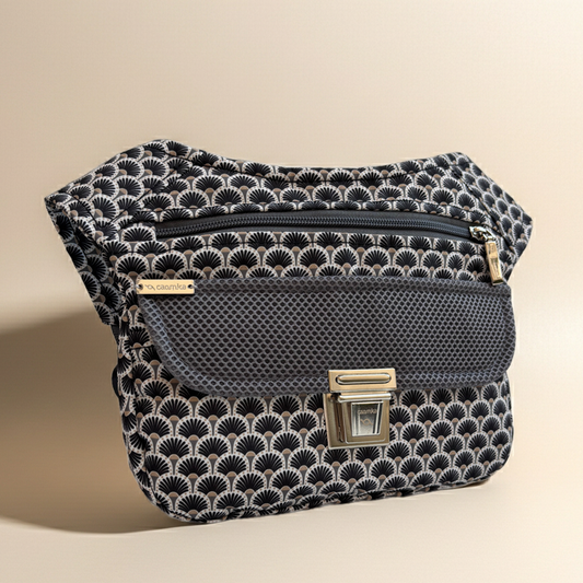 Riñonera "Japanese Waves" · Impermeable · Pieza Única Núm. 18557