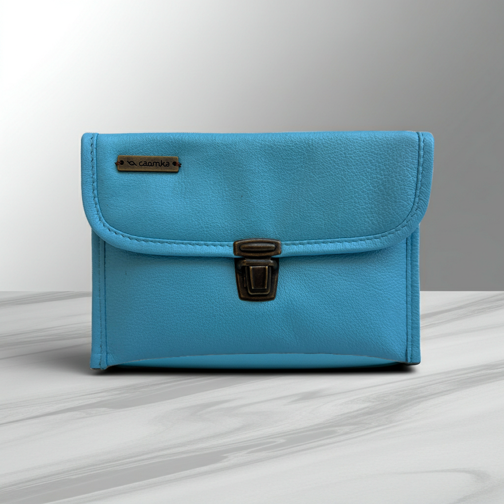 CAOMKA Flat Coin Purse Natürliches BioCuir®-Leder Exklusivstück Nr. 13177