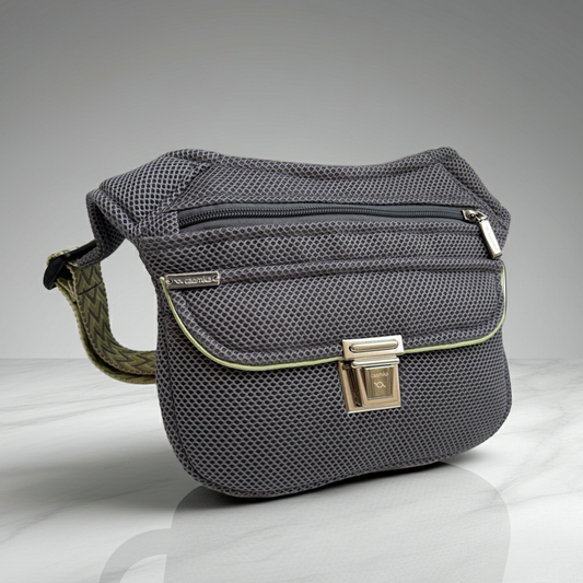 Riñonera "Soft Grey 3D  Top" + Bolsillo trasero · Pieza Única Núm. 18743