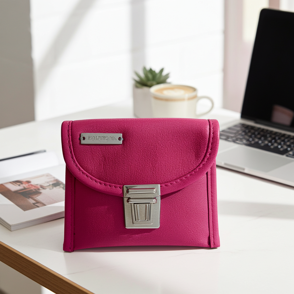 CAOMKA Coin Holder Natural BioCuir® Leather Exclusive Piece No. 12375