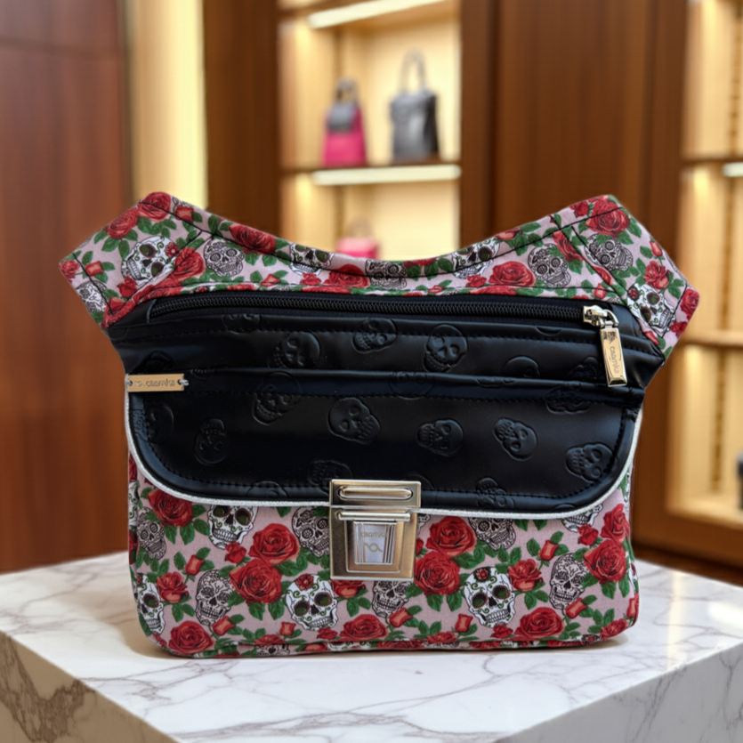 Riñonera "Special Skulls" + Bolsillo trasero · Polipiel · Pieza Única Núm. 17836