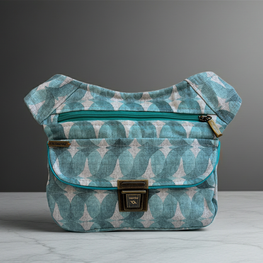 Riñonera "Special Blue Sea" + Bolsillo trasero · Impermeable ·Pieza Única Núm. 18764