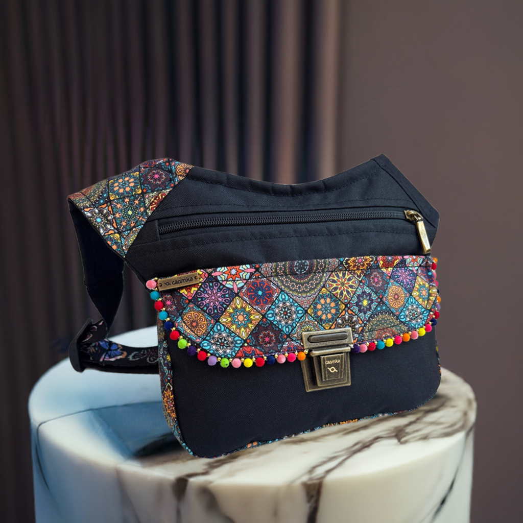 Riñonera "Special Mandalas Top" · Cordura + Bolsillo trasero · Impermeable · Pieza Única Núm. 16606