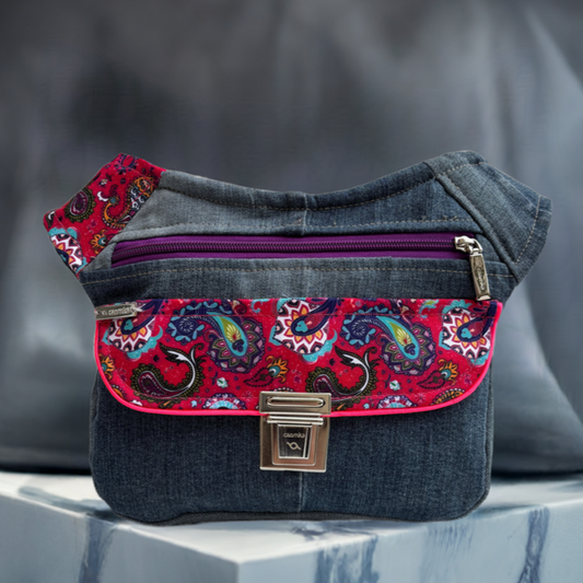Riñonera "Special Mandalas Top ♻️ Jeans Recycled ♻️" · Pieza Única Núm. 16990