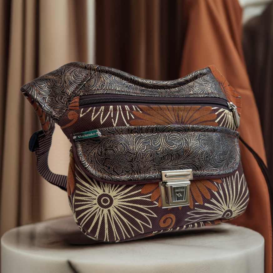 Riñonera "Elegant Paris" + Bolsillo trasero · Pieza Única Núm. 17132
