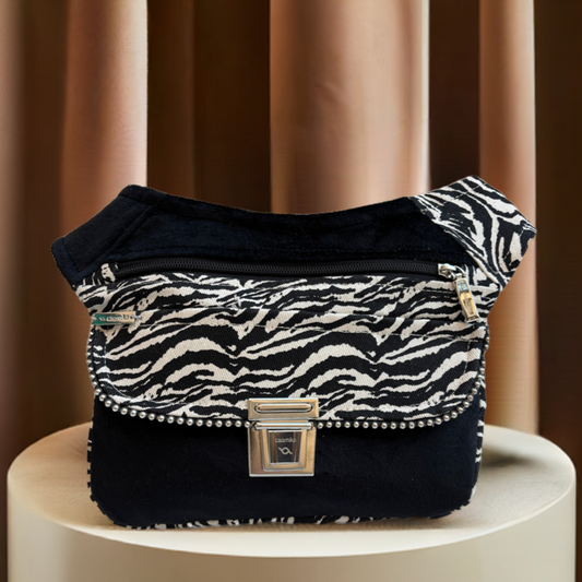 Riñonera "Animal Print Top Plus" · Terciopelo · Pieza Única Núm. 16851