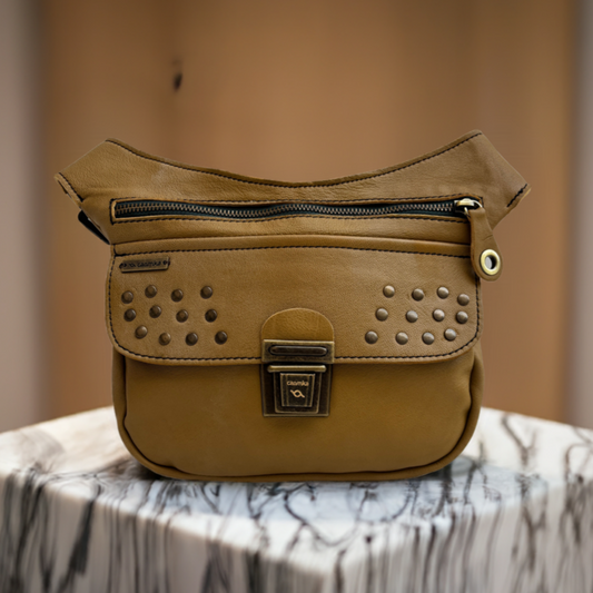 Classic Black Old Gold BioCuir® Natural Leather Exclusive Piece No. 13165