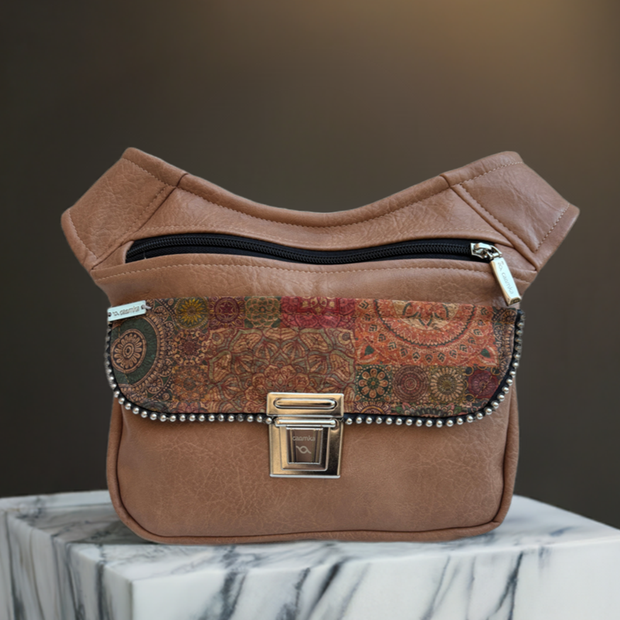 Riñonera "Special Elegant Camel Top" · Polipiel · Pieza Única Núm. 16980