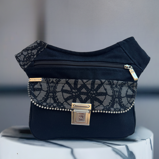 Riñonera "Elegant Black Top" · Pieza Única Núm. 17272