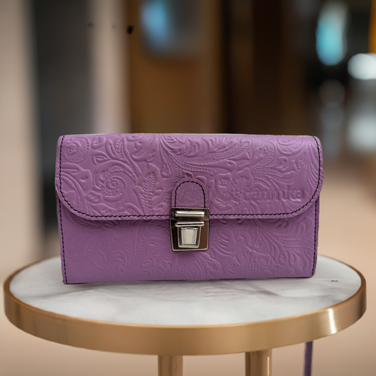 CAOMKA Flat Coin Purse Natural BioCuir® Leather Exclusive Piece No. 13177