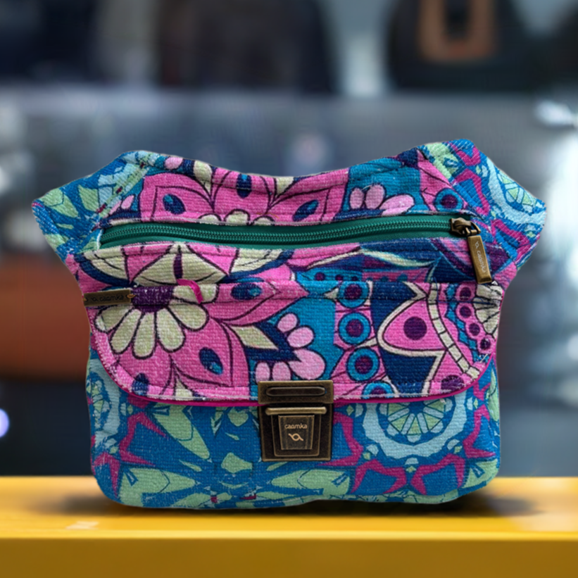 Riñonera "Spring Good Vibes III" + Bolsillo trasero · Pieza Única Núm. 17241
