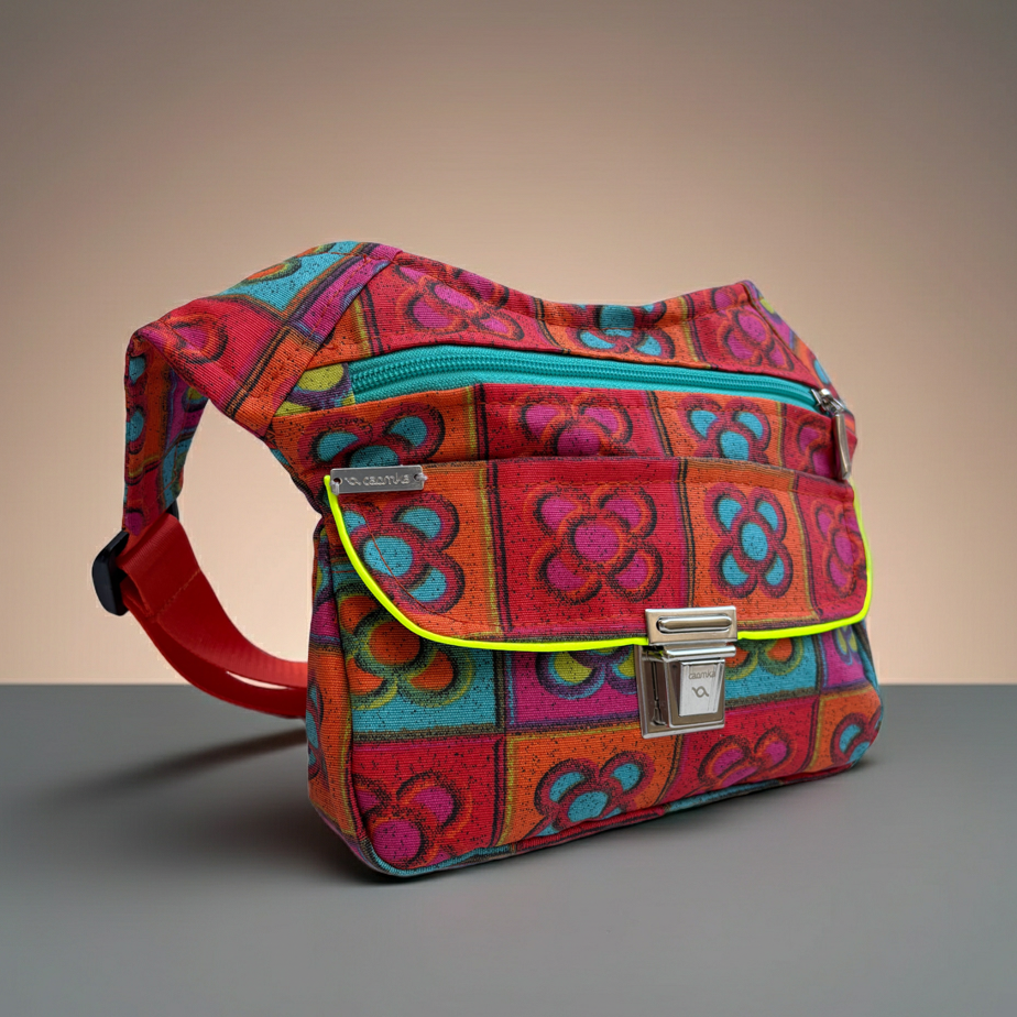 Riñonera "Special Panot Colorfull" + Bolsillo trasero extra · Impermeable · Pieza Única Núm. 19168