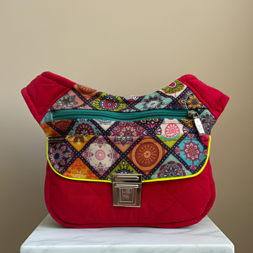 Riñonera "Special Mandalas Colorfull Top" + Bolsillo trasero · Pieza Única Núm. 18046