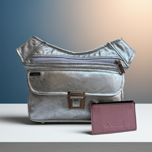 Riñonera "Special Silver Top” + Bolsillo trasero · Piel · Pieza Única Núm. 19456