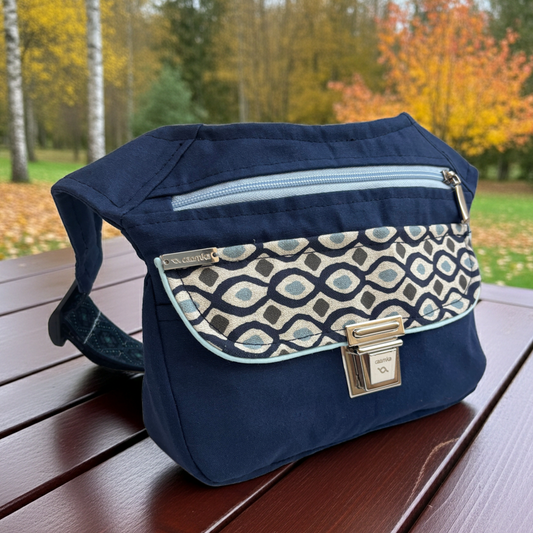 Riñonera "Special Navy Geometry Top" · Pieza Única Núm. 18119