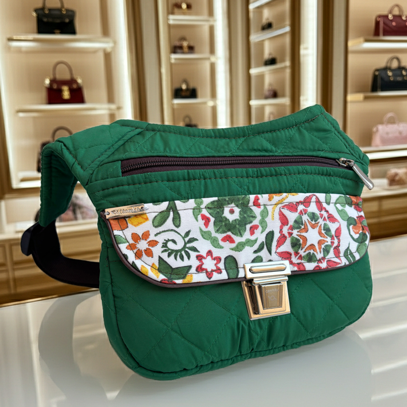 Riñonera "Special Green Soft" + Bolsillo trasero · Pieza Única Núm. 18259
