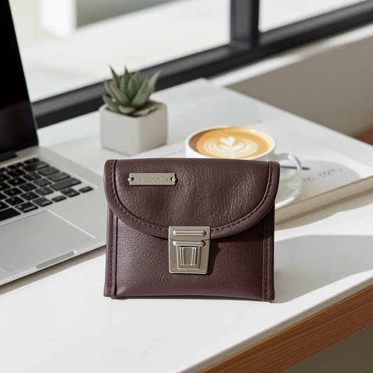 CAOMKA Coin Holder Natural BioCuir® Leather Exclusive Piece No. 12375