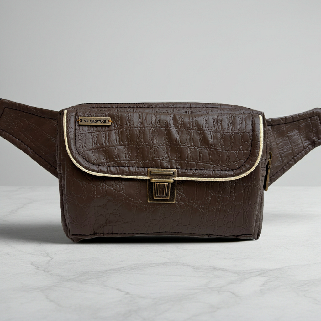 Riñonera Urban "Elegant Brown" · Polipiel · Pieza Única Núm. 18903