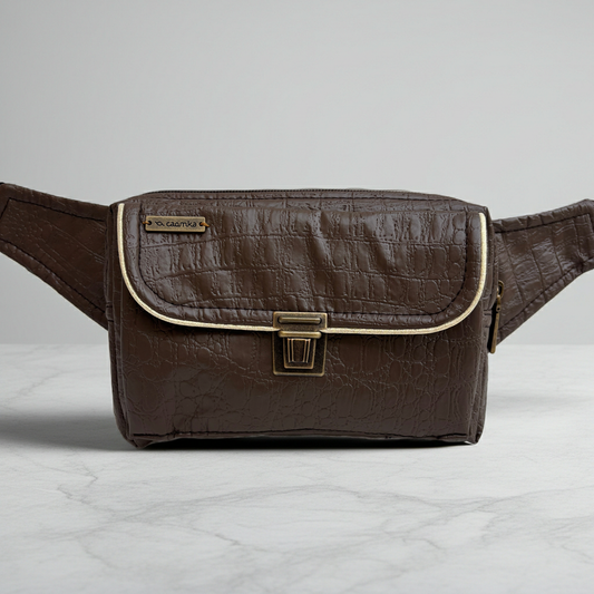 Riñonera Urban "Elegant Brown" · Polipiel · Pieza Única Núm. 18903