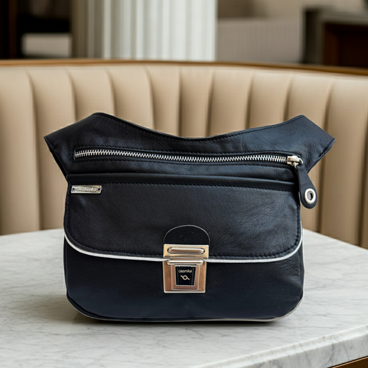 Riñonera Special Black & Silver · Piel - Cuero · Pieza Exclusiva Núm. 18507