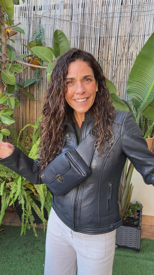 Riñonera Urban Classic · Azul Marino · Piel · Pieza Exclusiva Núm. 18361