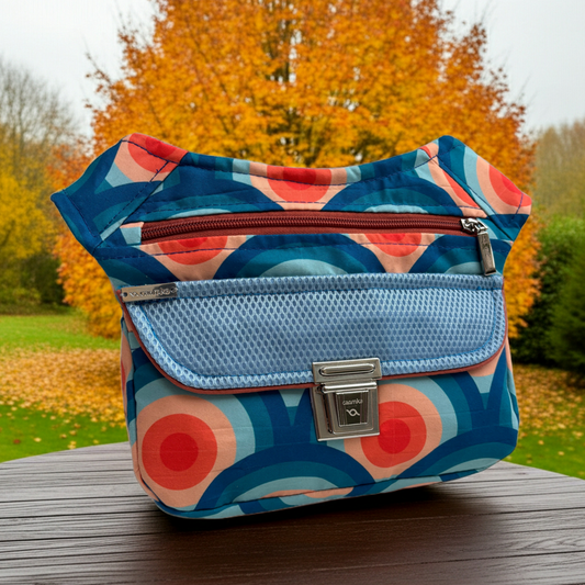 Riñonera "Special Retro Waves" + Bolsillo trasero · Pieza Única Núm. 18136