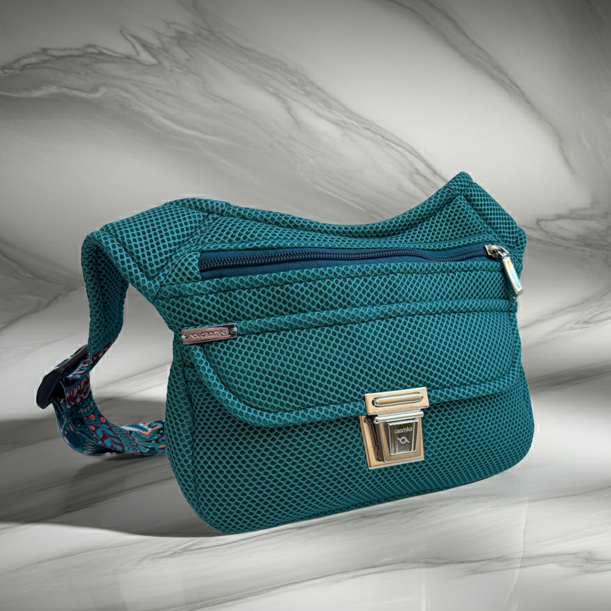 Riñonera "Soft Green 3D  Top" + Bolsillo trasero · Pieza Única Núm. 18734