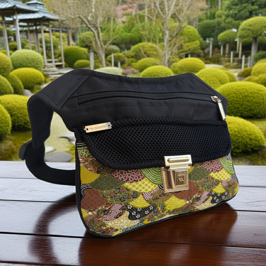 Riñonera "Elegant Japanese" + Bolsillo trasero · Pieza Única Núm. 18034