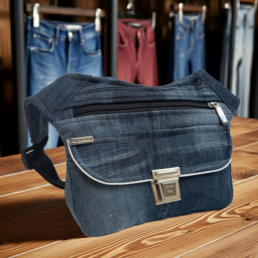 Riñonera "Special ♻️ Jeans Recycled ♻️ · Pieza Única Núm. 18047