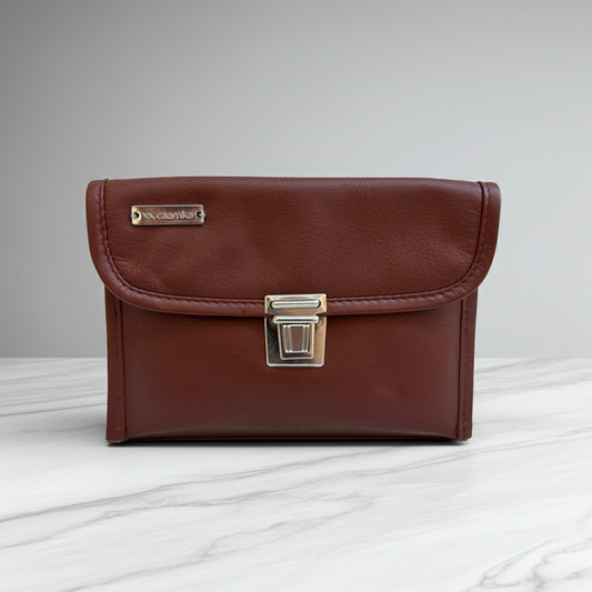 CAOMKA Flat Coin Purse Natural BioCuir® Leather Exclusive Piece No. 13177