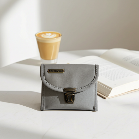 CAOMKA Coin Holder Natural BioCuir® Leather Exclusive Piece No. 12375