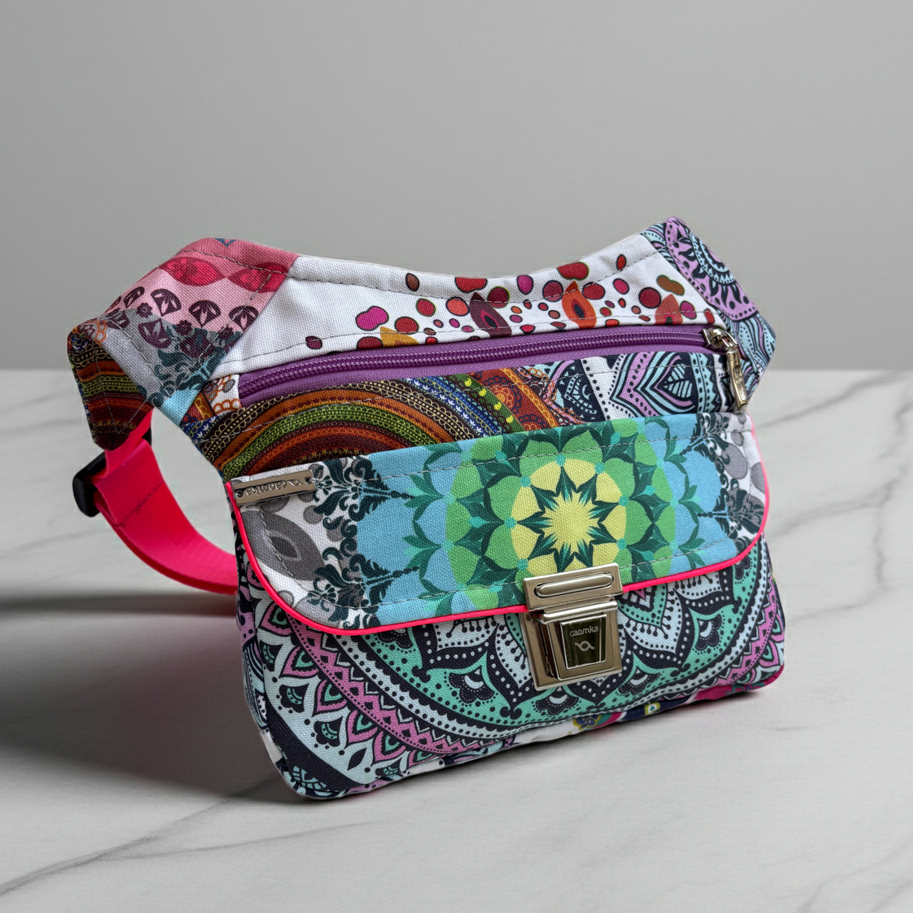 Riñonera "Special Summer Mandalas" + Bolsillo trasero · Impermeable · Pieza Única Núm. 18984
