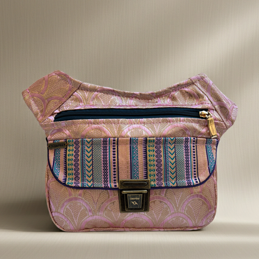 Riñonera "Special Pink Palace India" + Bolsillo trasero · Pieza Única Núm. 18701