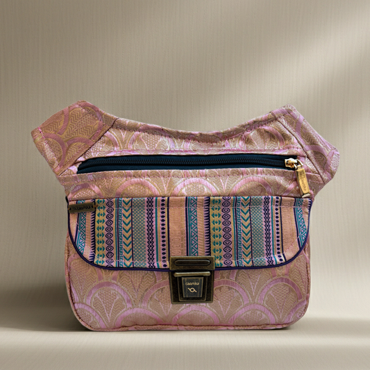 Riñonera "Special Pink Palace India" + Bolsillo trasero · Pieza Única Núm. 18701