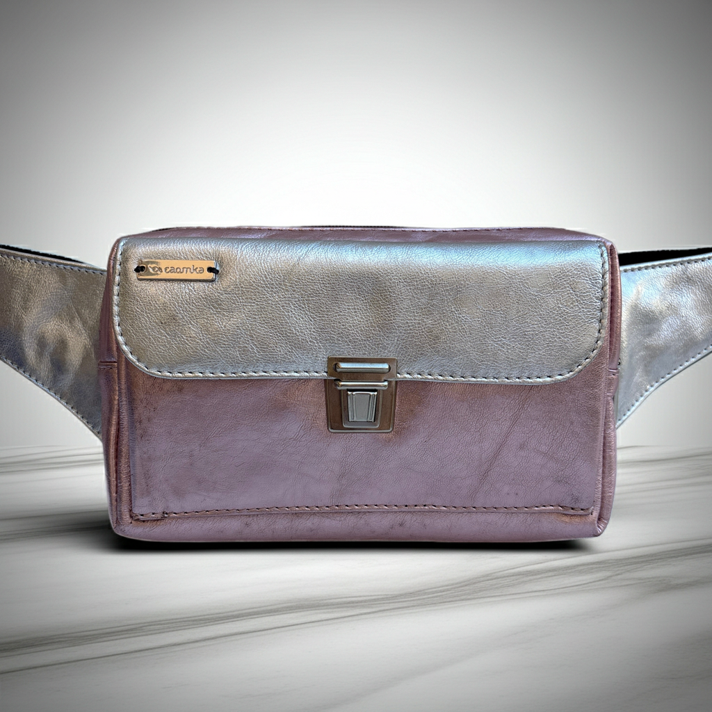 Riñonera Urban "Metal Pink" · Piel · Pieza Únicaa Núm. 19135