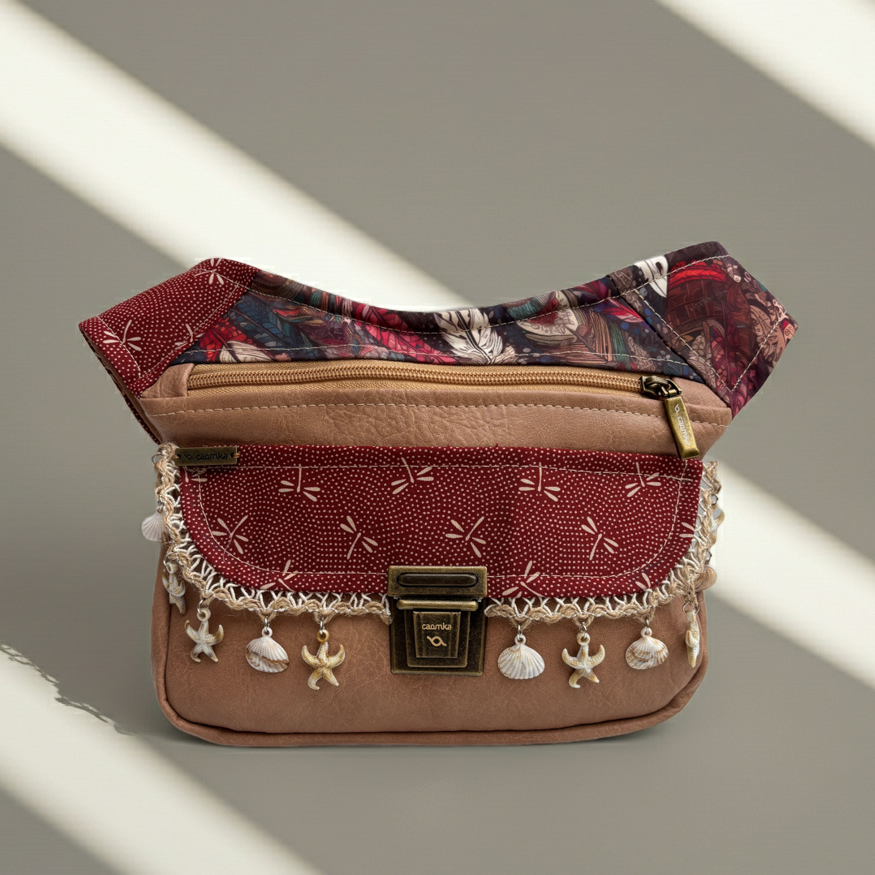 Riñonera "Special Boho Shells Top" · Polipiel · Pieza Única Núm. 18158