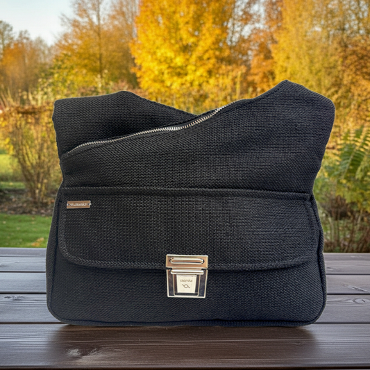 Bolso Bandolera Súper Caomka "Autumn Black" · Pieza Exclusiva Núm. 17967