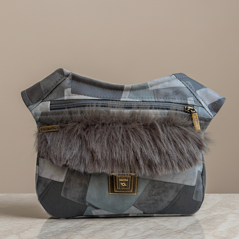 Riñonera "Special Patchwork Feline" · Polipiel · Pieza única Núm. 18325