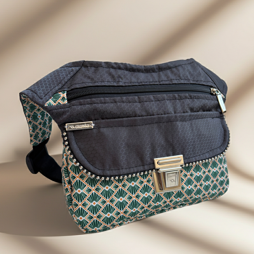 Riñonera "Japanese Waves" · Impermeable · Pieza Única Núm. 18553