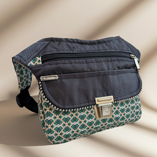 Riñonera "Japanese Waves" · Impermeable · Pieza Única Núm. 18553