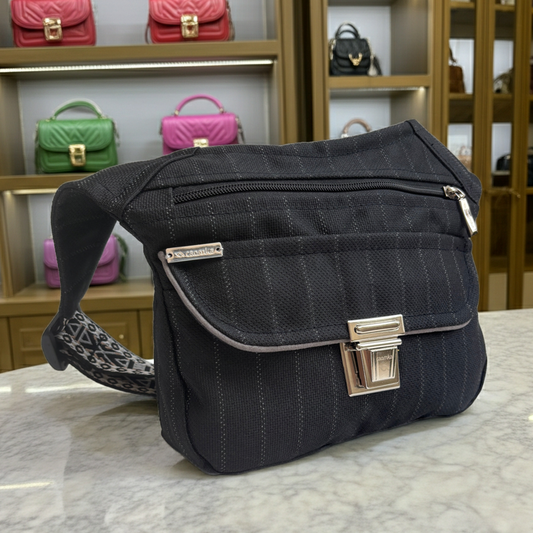Riñonera "Diplomatic Black Top" · Impermeable · Pieza Única Núm. 18115