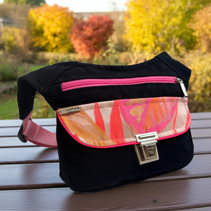 Riñonera "Pink Energy" + Bolsillo trasero · Pieza Única Núm. 17964