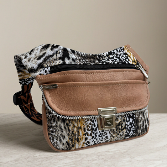 Riñonera "Elegant Animal Print Top" · Polipiel · Pieza única Núm. 18309