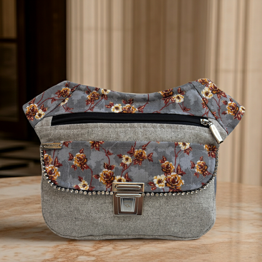 Riñonera "Special Flowers India" + Bolsillo trasero · Pieza Única Núm. 18463