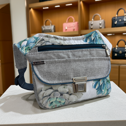 Riñonera "Elegant Summer" + Bolsillo trasero · Impermeable · Pieza Única Núm. 17700