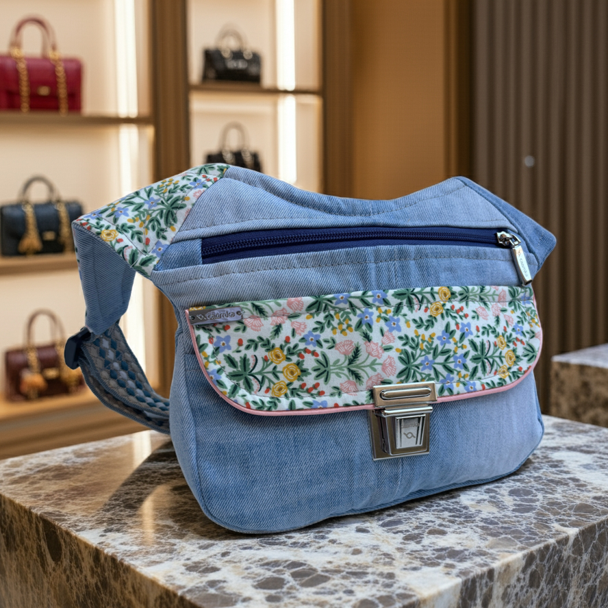 Riñonera ♻️ Jeans Recycled ♻️ Top · Pieza Única Núm. 17826